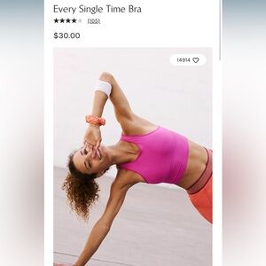 FP Movement by Free people magenta pink sports bra tank (no cups)